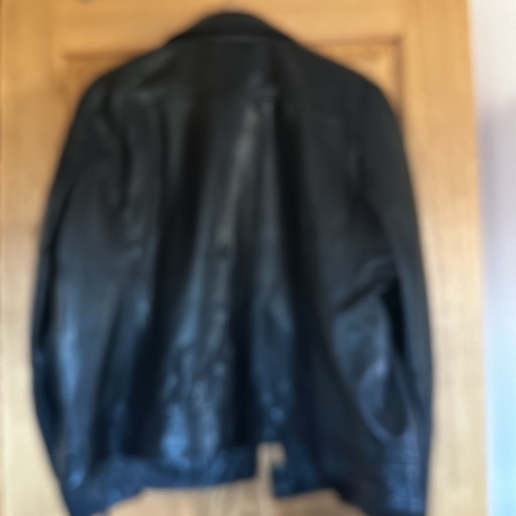 EUC Halogen black Moto leather coat. - Picture 5 of 10